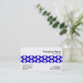 Carte De Visite Bande moyenne - Fleurs géométriques (Debout devant)