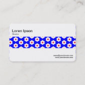 Carte De Visite Bande moyenne - Fleurs géométriques (Dos)