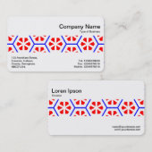 Carte De Visite Bande moyenne - Fleurs géométriques (Devant / Derrière)