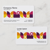 Carte De Visite Bande moyenne géométrique v2 (Devant / Derrière)