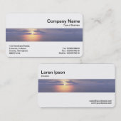 Carte De Visite Bande moyenne - lever/coucher du soleil (Devant / Derrière)