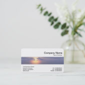 Carte De Visite Bande moyenne - lever/coucher du soleil (Debout devant)
