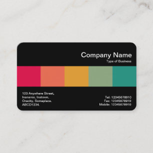 Carte De Visite Bande moyenne (noir-blanc) - Couleurs