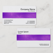 Carte De Visite Bande moyenne - Pluie électrique violet (Devant / Derrière)
