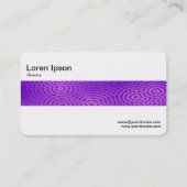 Carte De Visite Bande moyenne - Pluie électrique violet (Dos)