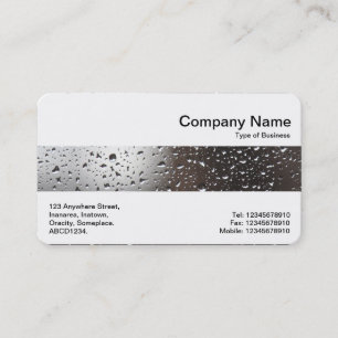 Carte De Visite Bande moyenne - Pluie sur une fenêtre
