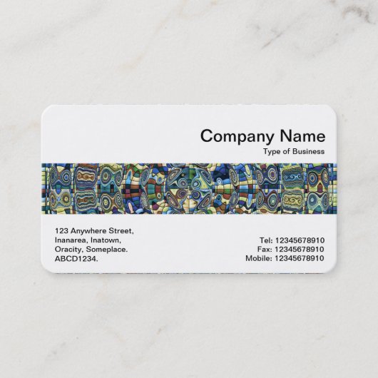 Carte De Visite Bande moyenne - Pool Abstrait (Devant)