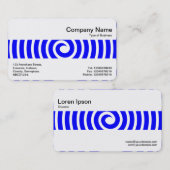 Carte De Visite Bande moyenne - Spirale - Bleu (Devant / Derrière)