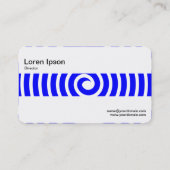 Carte De Visite Bande moyenne - Spirale - Bleu (Dos)
