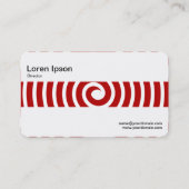 Carte De Visite Bande moyenne - Spirale - Rouge rubis (Dos)