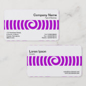 Carte De Visite Bande moyenne - Spirale - Violet (Devant / Derrière)