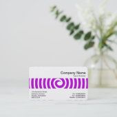 Carte De Visite Bande moyenne - Spirale - Violet (Debout devant)