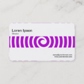 Carte De Visite Bande moyenne - Spirale - Violet (Dos)