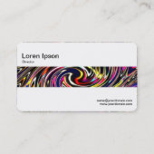 Carte De Visite Bande moyenne - Vortex couleur (Dos)
