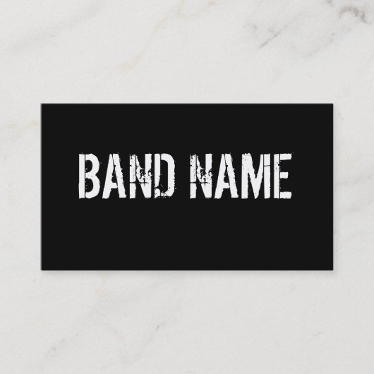 Carte De Visite Bande noire et blanche moderne faite sur commande (Devant)