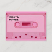 Carte De Visite Bande rose de mélange (Dos)