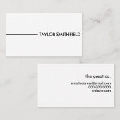 Carte De Visite bande simple (Devant / Derrière)