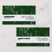 Carte De Visite Bande textuelle - Bois foncé HC - Dk Forest Green (Devant / Derrière)