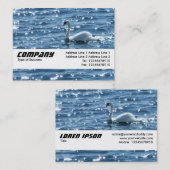 Carte De Visite Bande textuelle - Cygne (Devant / Derrière)