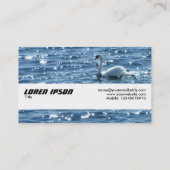 Carte De Visite Bande textuelle - Cygne (Dos)