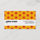 Carte De Visite Bande Texture - Orange Terrazzo Motif 05 (Dos)