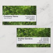 Carte De Visite Bande V2 - auvent de texture de région boisée (Devant / Derrière)