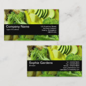 Carte De Visite Bande V2 - légumes sautés 01 de texture (Devant / Derrière)