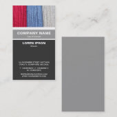 Carte De Visite Bande Verticale - Coton De Fête (Devant / Derrière)