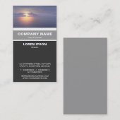 Carte De Visite Bande verticale - lever/coucher de soleil (Devant / Derrière)
