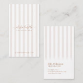 Carte De Visite Bande verticale moderne, élégante et minimale (Devant / Derrière)