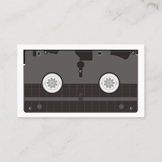 Carte De Visite Bande vidéo vectorisée (Dos)