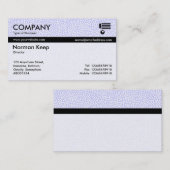 Carte De Visite Banded couleur - Points aléatoires - Bleu poudre (Devant / Derrière)