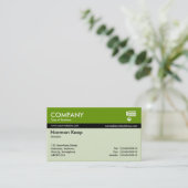 Carte De Visite Banded couleur - Vert (669900) (Debout devant)