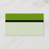 Carte De Visite Banded couleur - Vert (669900) (Dos)