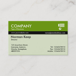 Carte De Visite Banded couleur - Vert (669900)