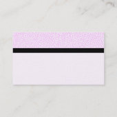 Carte De Visite Banded Tex Couleur - Points Aléatoires - Rose pâle (Dos)