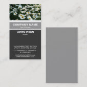 Carte De Visite Banded vertical - Casta Daisies (Devant / Derrière)