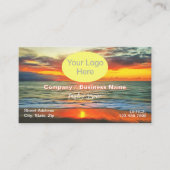 Carte De Visite Banderas Bay Sunset 1738 QR Code (Devant)