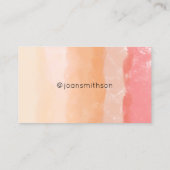 Carte De Visite Bandes aquarelles (Dos)