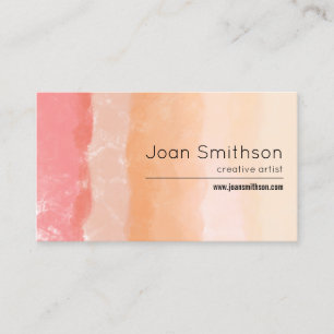 Carte De Visite Bandes aquarelles