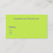 Carte De Visite Bandes arc-en-ciel psychédéliques (Dos)