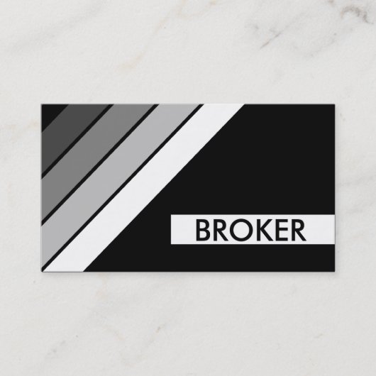 Carte De Visite bandes BROKER rétro (Devant)