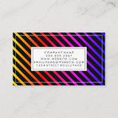 Carte De Visite Bandes Chic Colorées (Dos)