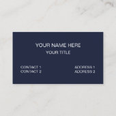 Carte De Visite Bandes colorées estivales (Dos)