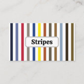 Carte De Visite Bandes colorées estivales (Devant)