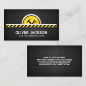 Carte De Visite Bandes de construction | Marteau et clé (Devant / Derrière)