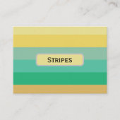 Carte De Visite Bandes de couleurs claires (Devant)