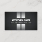 Carte De Visite Bandes de course noir Performance Auto Shop (Devant)