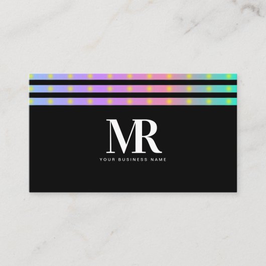 Carte De Visite Bandes de lumière LED Éclairage Entreprise Marque (Devant)