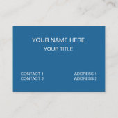 Carte De Visite Bandes d'ombre couleur (Dos)